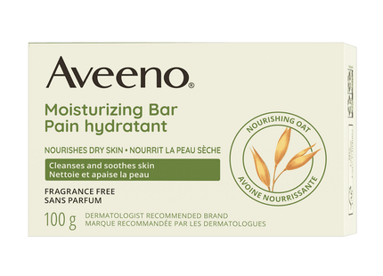 Aveeno - Moisturizing Bar with Nourishing Oat for Dry Skin | 100 g