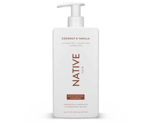 NATIVE - Hair Care Moisturizing Shampoo, Coconut & Vanilla | 487 mL ...