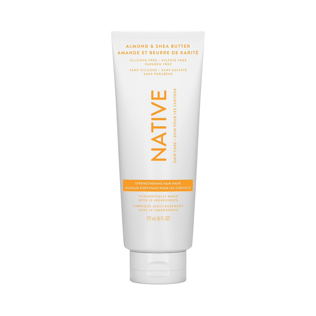 NATIVE - Masque capillaire fortifiant, amande et beurre de karité | 177 ml