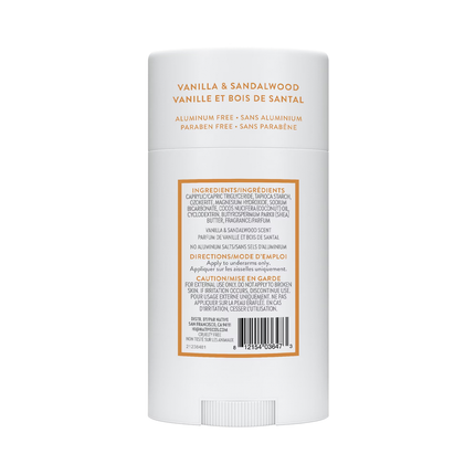 NATIVE - Aluminum Free Deodorant, Vanilla & Sandalwood | 75 g