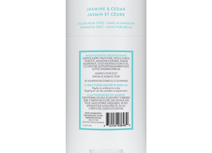 NATIVE - Aluminum Free Deodorant, Jasmine & Cedar | 75 g