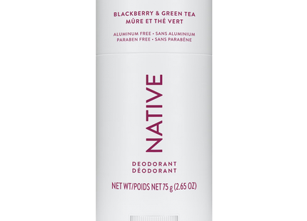 NATIVE - Aluminum Free Deodorant, Blackberry & Green Tea | 75 g