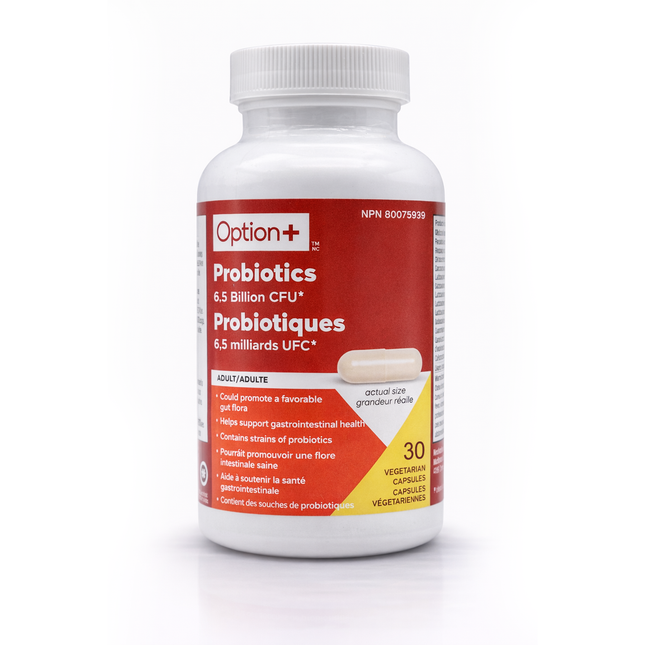 Option+ Probiotics 6.5 Billion CFU | 30 Veg Capsules