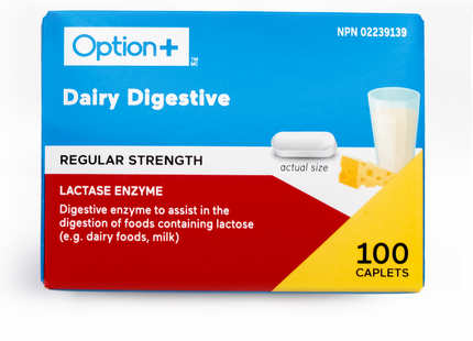 Option+ Dairy Digest Regular | 100 Caplets