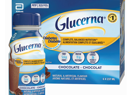 Glucerna - Meal Replacement Shake For Diabetes, Chocolate | 6X237ML