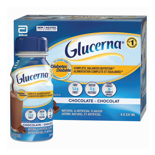 Glucerna - Meal Replacement Shake For Diabetes, Chocolate | 6X237ML