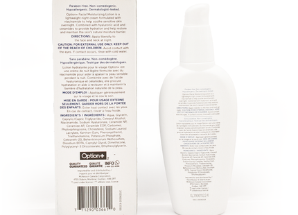 Option+ Facial Moisturizing Lotion, Normal to Oily Skin | 89 mL