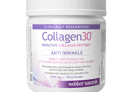 Webber Naturals - Collagen 30 Bioactive Collagen Peptides Anti-Wrinkle | 150 g