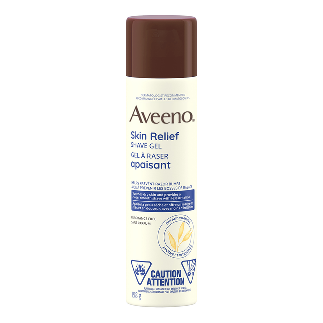 Aveeno - Gel à raser pour soulager la peau à l'avoine et à la vitamine E | 198 g