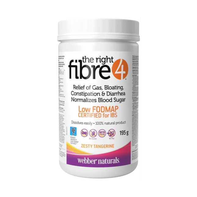 Webber Naturals Fibre 4 pour l'inconfort intestinal - Mandarine piquante | 195g