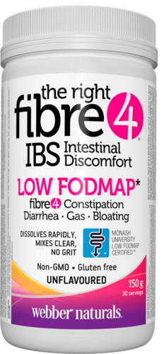 Webber Naturals Fiber 4 for Intenstinal Discomfort - Unflavoured | 150 g