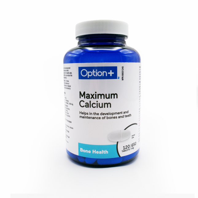 Option+ Maximum Calcium | 120 Tablets