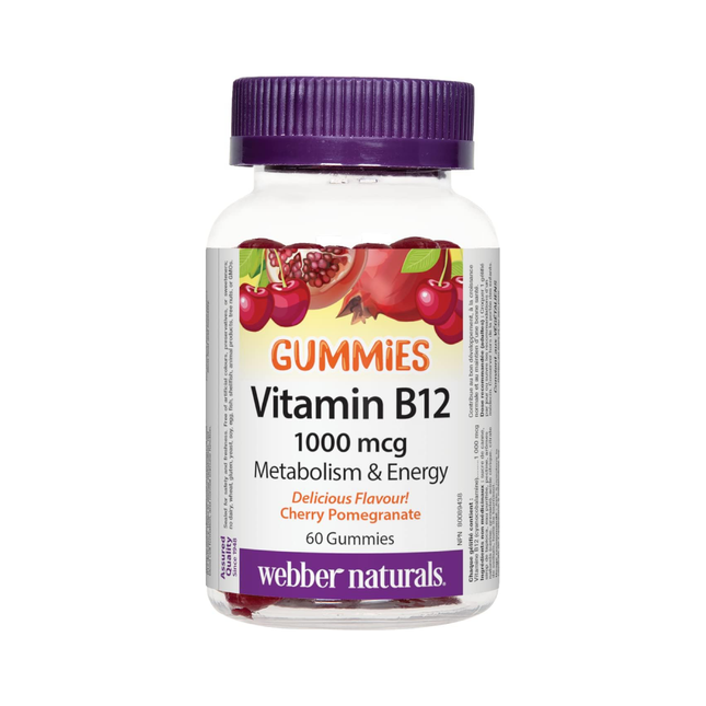Webber Naturals - Vitamine B12 | 60 gommes