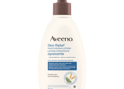 Aveeno - Lotion hydratante pour soulager la peau - Menthol rafraîchissant | 354 ml