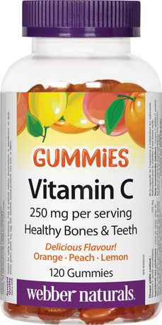 Webber Naturals - Gummies à la vitamine C - 250 mg | 120 gommes