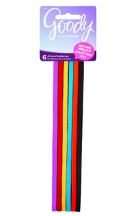 Goody SlideProof Silicone Headwraps- Multicolour | 6 pcs