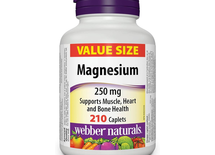 Webber Naturals - Magnesium 250 mg | 210 Caplets