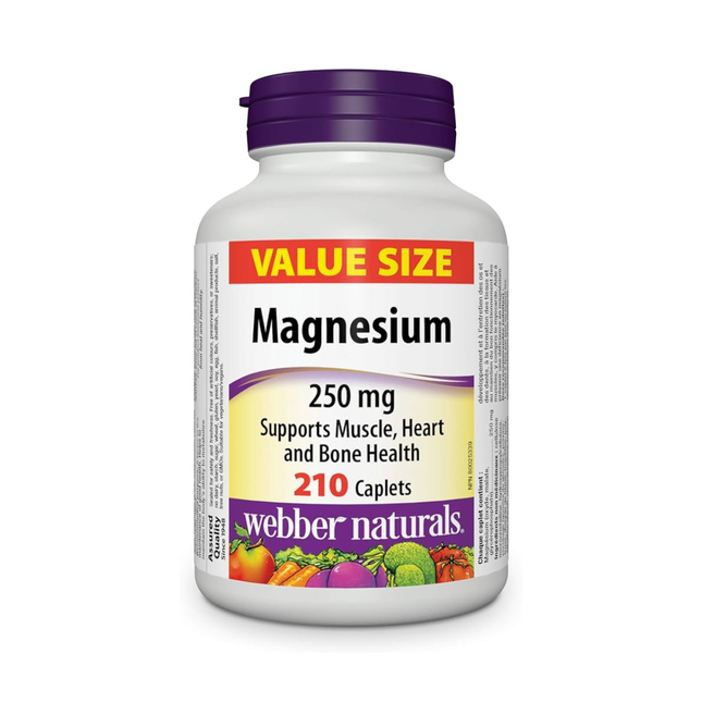 Webber Naturals - Magnesium 250 mg | 210 Caplets