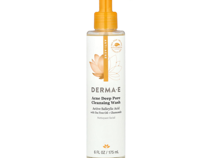 Derma E - Acne Pore Facial Cleanser, Tea Tree Oil + Chamomile | 175 mL