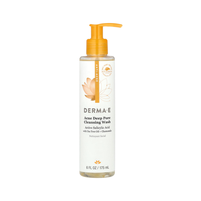 Derma E - Acne Pore Facial Cleanser, Tea Tree Oil + Chamomile | 175 mL