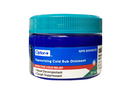 Option+ Vapourizing Cold Rub Ointment | 57 mL