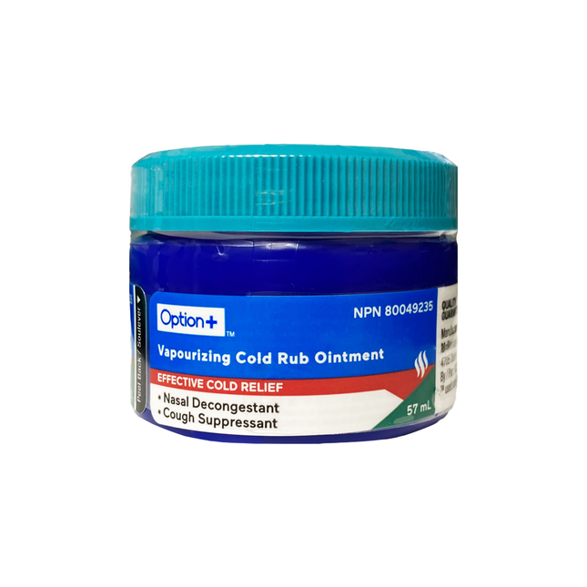 Option+ Vapourizing Cold Rub Ointment | 57 mL