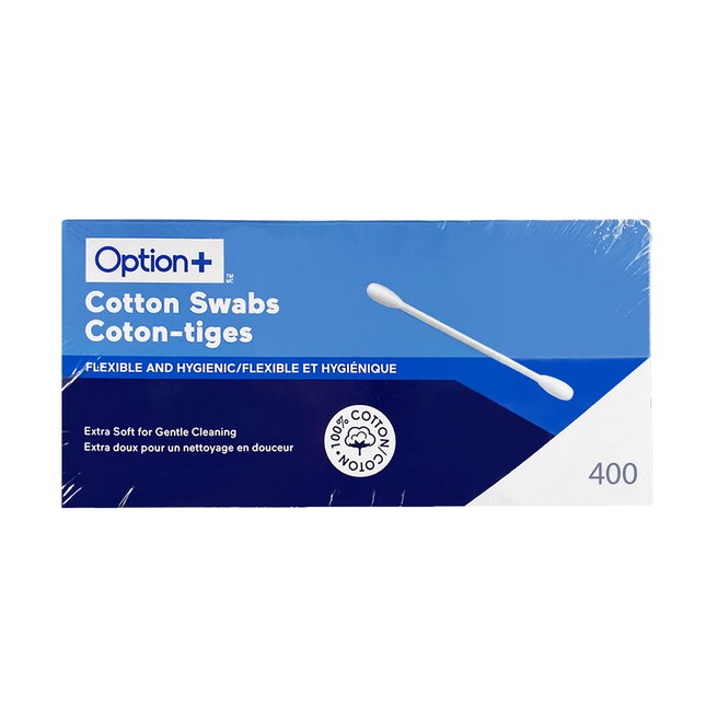Option+ Cotton Swabs | 400 Count