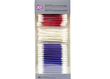 Kit - Assorted Pack Of Cotton Swabs | 385 Cotton Swabs