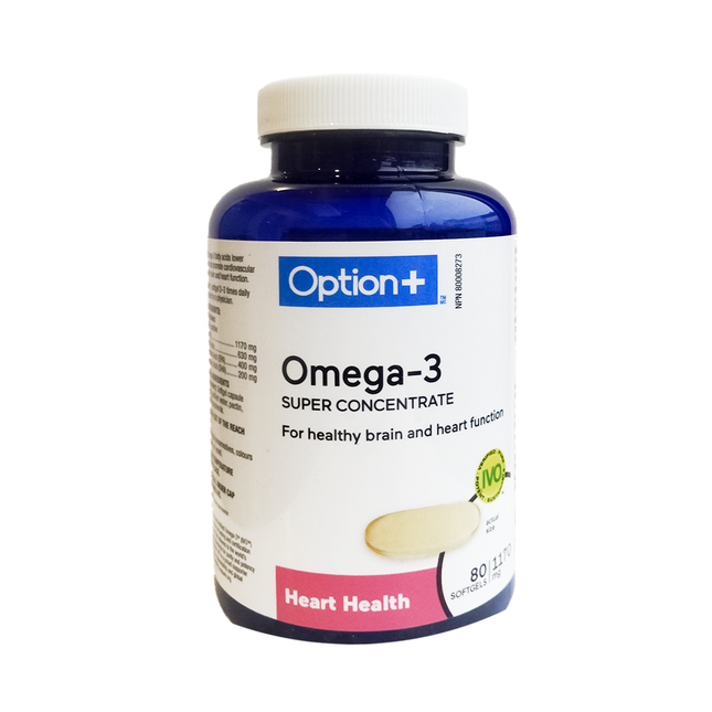 Option+ Omega-3 Super Concentrate 1170mg | 80 Softgels