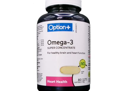 Option+ Super Concentré Oméga-3 1170 mg | 80 capsules molles