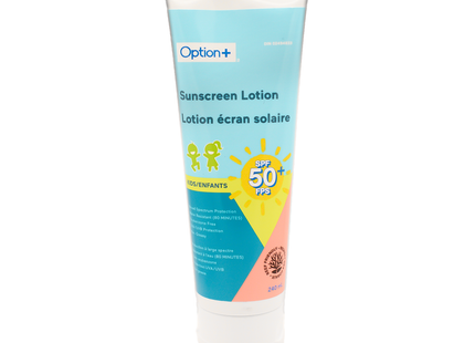 Option+ Sunscreen Lotion for Kids SPF 50 | 240 mL