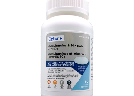 Option+ Multivitamins & Minerals for Men 50+ | 90 Tablets