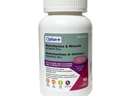 Option+ Multivitamins & Minerals Women 50+ | 90 Tablets