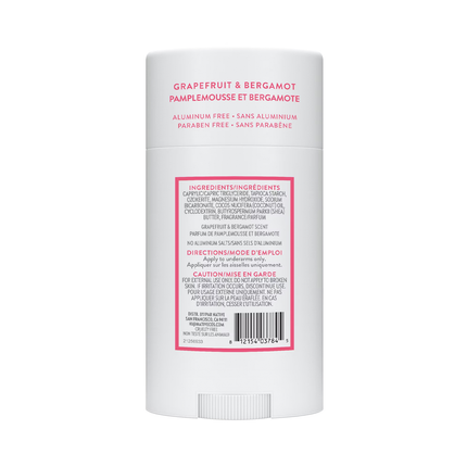 NATIVE - Aluminum Free Deodorant, Grapefruit & Bergamot | 75 g