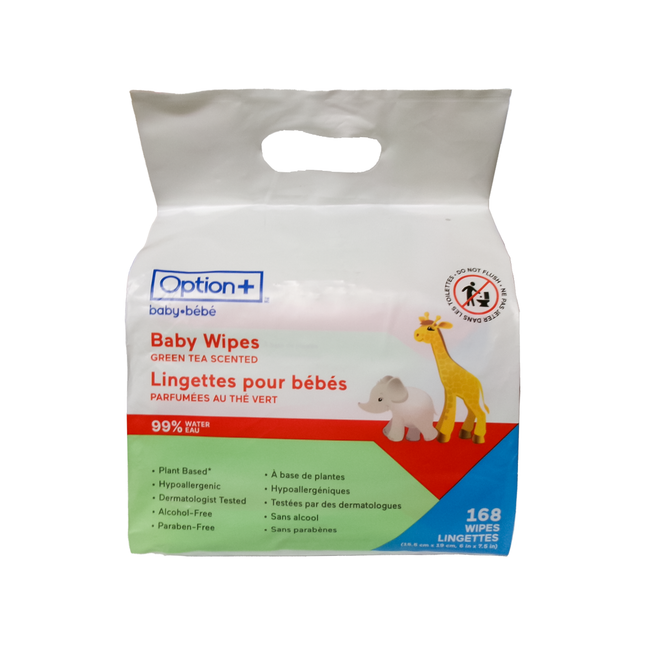OPTION+ LINGETTES POUR BÉBÉ SC 3X56
