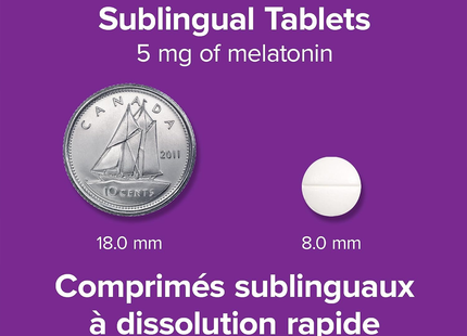 2 PACK Webber Naturals - Extra Strength Melatonin 5mg | 144 Sublingual Tablets