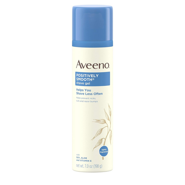 Aveeno - Gel à raser positivement doux avec aloès, soja et vitamine E | 198g