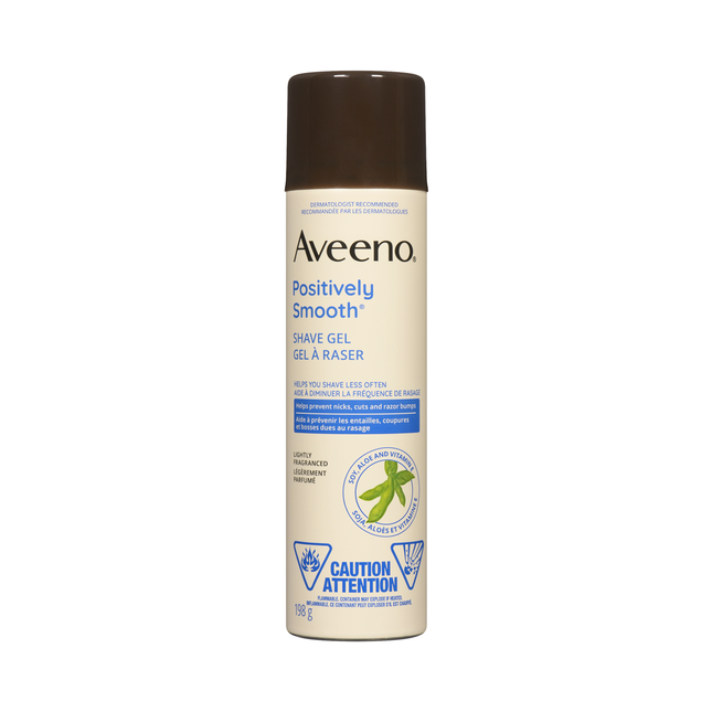 Aveeno - Positively Smooth Shave Gel with Aloe, Soy & Vitamin E | 198 g