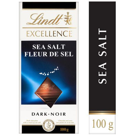 Lindt Excellence Sea Salt Dark Chocolate Bar | 100 g