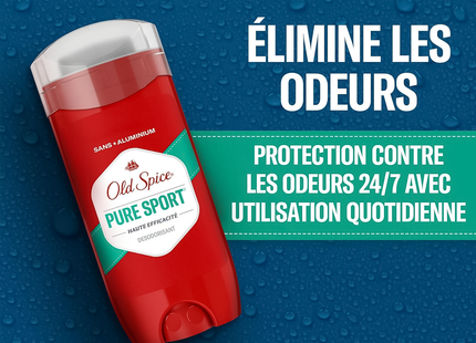 Old Spice - Déodorant Pur Sport Haute Endurance sans Aluminium | 85 g