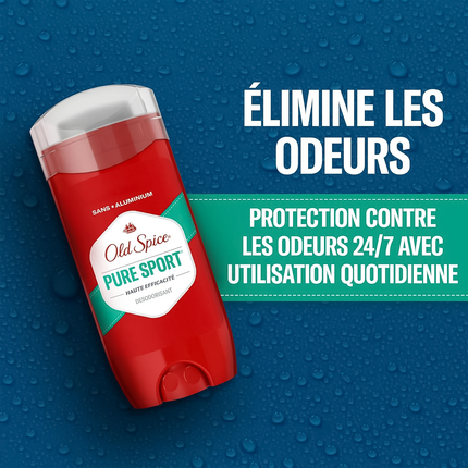 Old Spice - Déodorant Pur Sport Haute Endurance sans Aluminium | 85 g