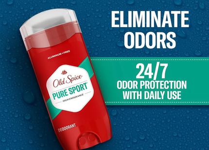 Old Spice - Déodorant Pur Sport Haute Endurance sans Aluminium | 85 g