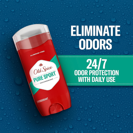 Old Spice - Déodorant Pur Sport Haute Endurance sans Aluminium | 85 g