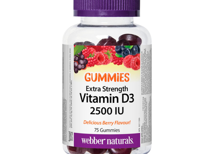 Webber Naturals - Vitamin D3 2500 IU | 75 Gummies