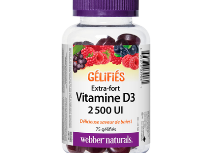 Webber Naturals - Vitamin D3 2500 IU | 75 Gummies