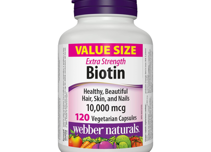WEB BIOTINE CAPS 10000MCG 120