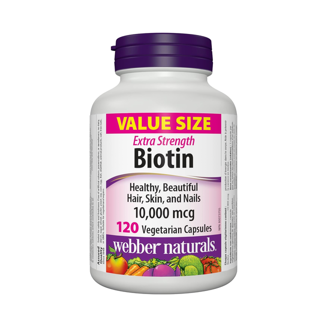 WEB BIOTINE CAPS 10000MCG 120