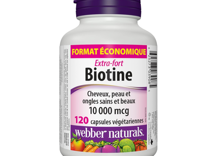 WEB BIOTINE CAPS 10000MCG 120