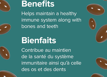 Webber Naturals - Vitamine K2 + D3 | 110 gélules molles
