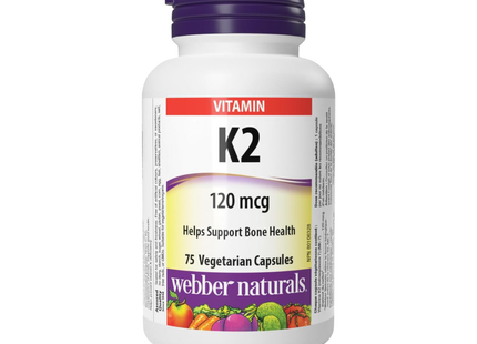 Webber Naturals – Vitamine K2 | 75 gélules végétariennes